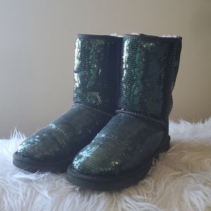 UGG Classic short stellar sequin boots